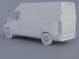 Iveco Daily 2022 Low-poly 3D Model