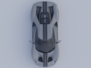 GT 2017 Lowpoly Modello 3D