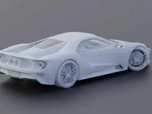 GT 2017 Lowpoly 3D Model