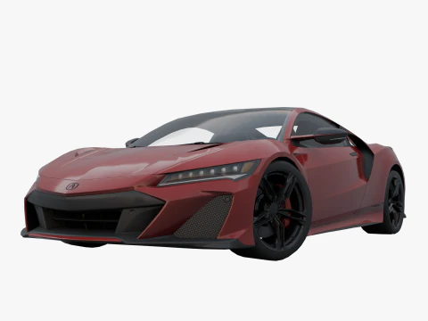 Acura NSX 2022 low poly 3D Model
