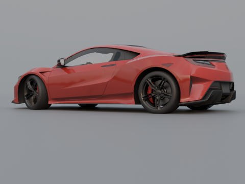 Acura NSX 2022 low poly Modello 3D