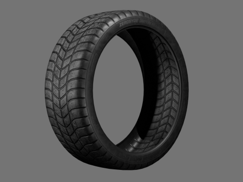 Low poly tire pack 3D 模型