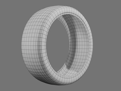 Low poly tire pack 3D Model