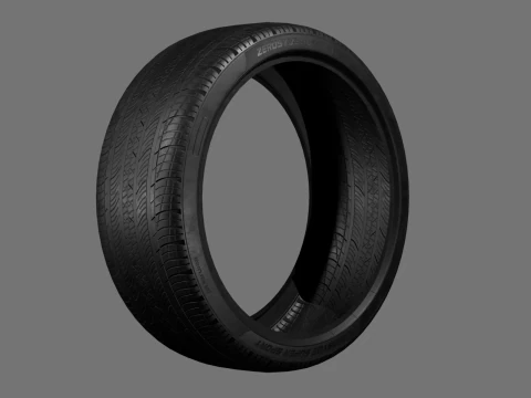 Low poly tire pack 3D Model
