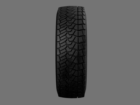 Low poly tire pack 3D Model