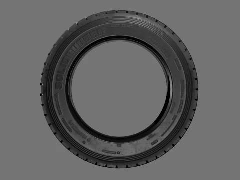 Low poly tire pack 3D Model