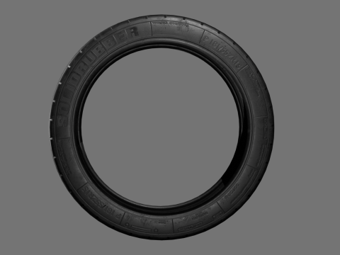Low poly tire pack 3D 模型