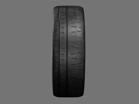 Low poly tire pack 3D Model