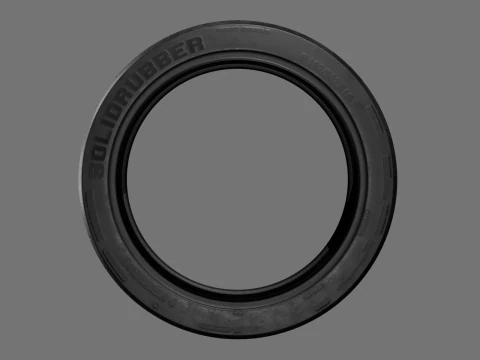 Low poly tire pack 3D Model