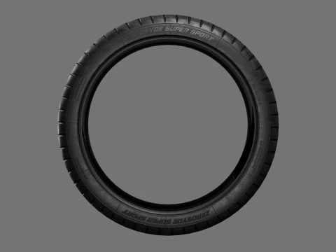 Low poly tire pack 3D Model
