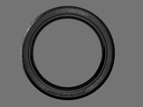 Low poly tire pack 3D Model
