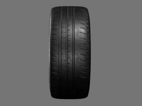 Low poly tire pack 3D Model