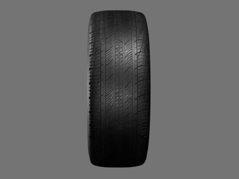 Low poly tire pack 3D Model