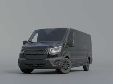 Transit 2022 cargo Modelo 3D