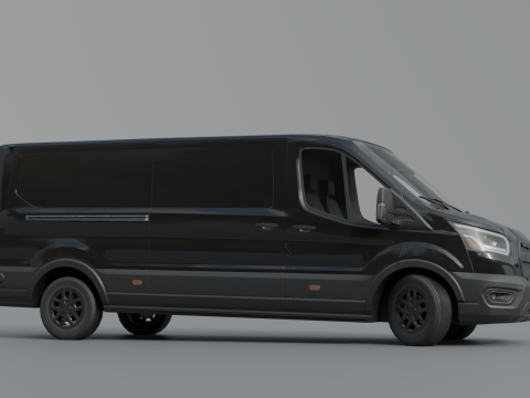 Transit 2022 cargo Modelo 3D