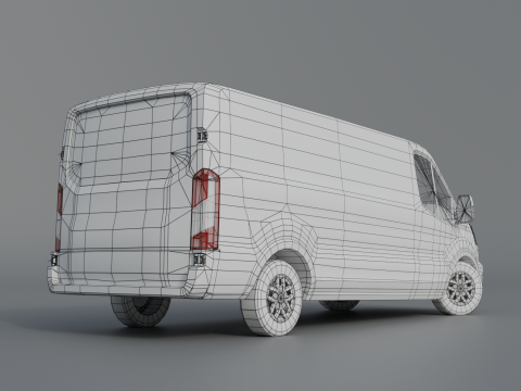 Transit 2022 cargo Modelo 3D