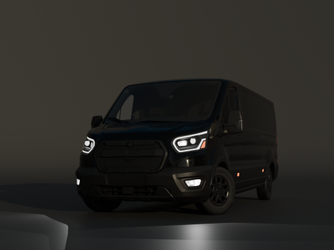 Transit 2022 cargo Modelo 3D