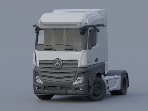 Mercedes-Benz Actros 2020 lowpoly 3Dモデル