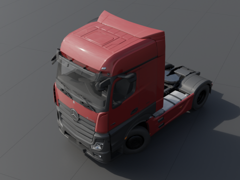 Mercedes-Benz Actros 2020 lowpoly 3Dモデル