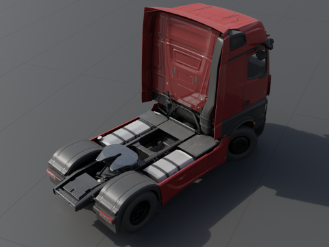 Mercedes-Benz Actros 2020 lowpoly 3Dモデル