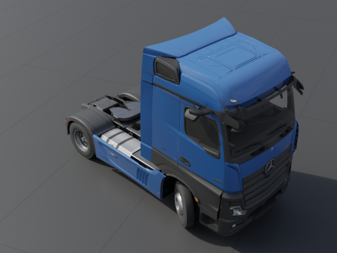 Mercedes-Benz Actros 2020 lowpoly 3Dモデル