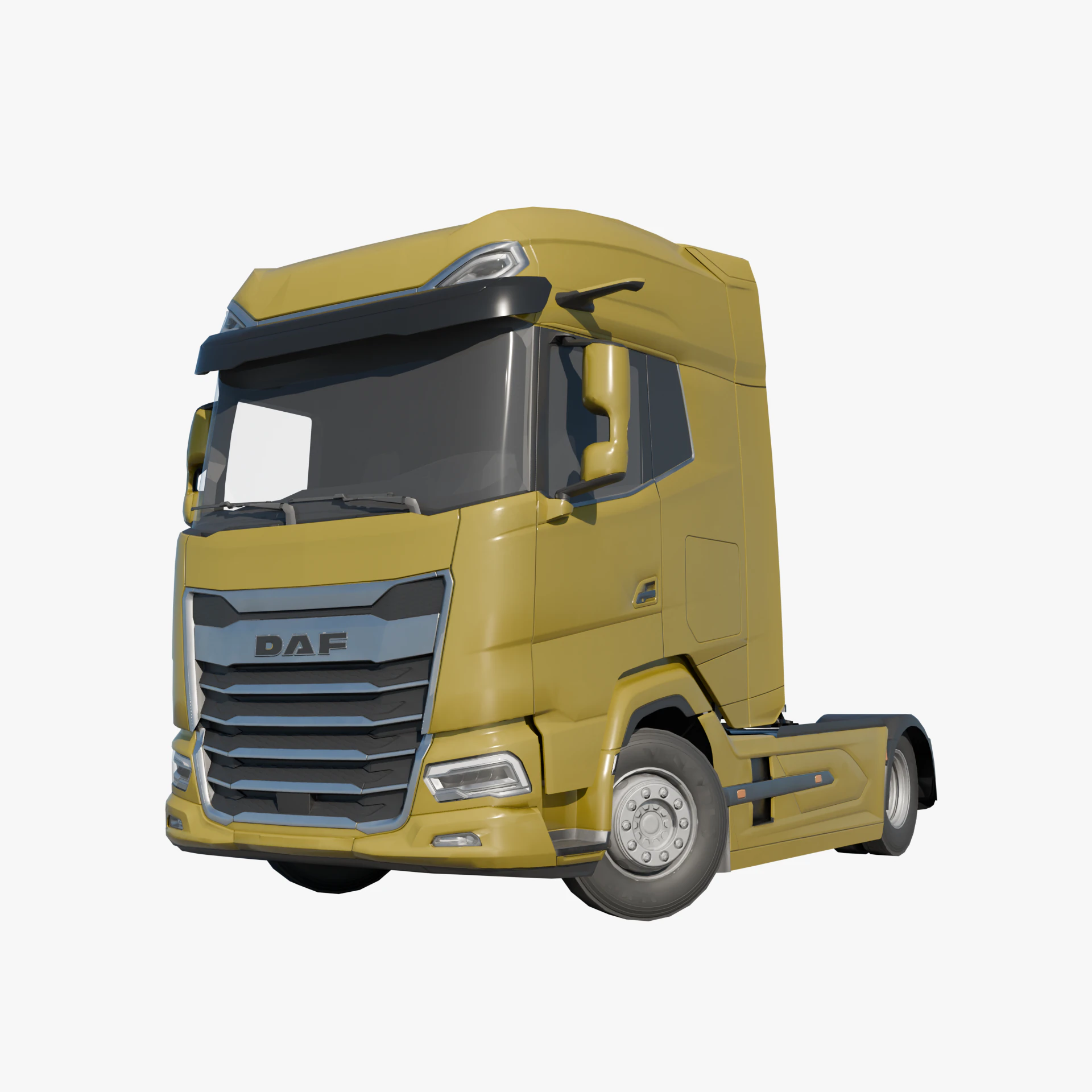 DAF XG 2022 lowpoly 3D Model .c4d .max .obj .3ds .fbx .stl .blend