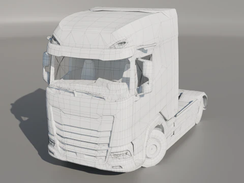 DAF XG 2022 lowpoly 3D Model