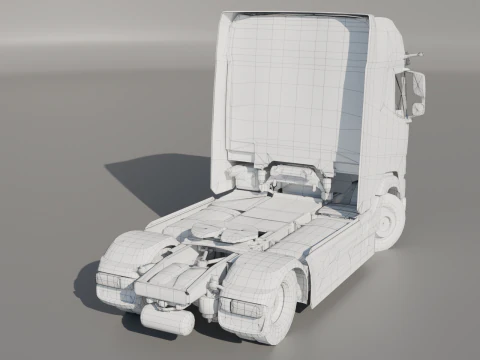 DAF XG 2022 lowpoly 3D Model