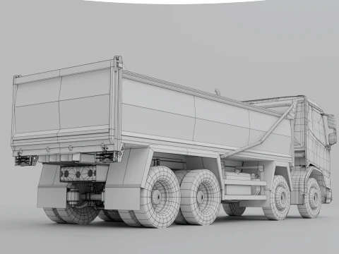 Daf XDc low poly 3D Model