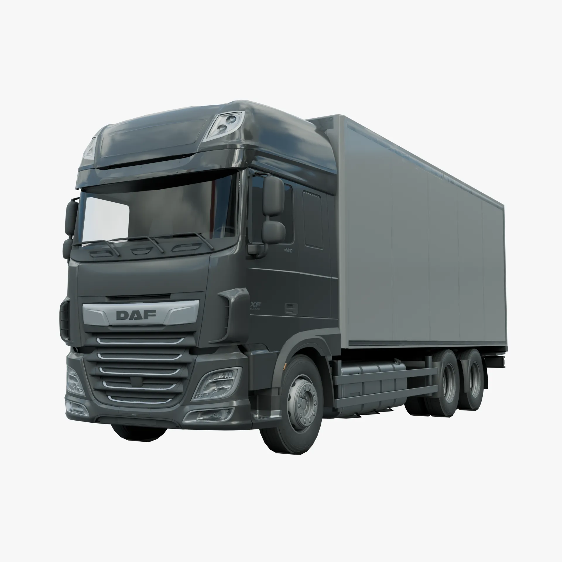Daf XF low poly Low-poly 3D Model .c4d .max .obj .3ds .fbx .stl .blend 