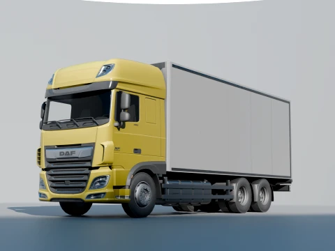 Daf XF low poly Low-poly 3D Model