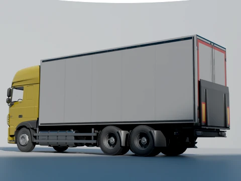 Daf XF low poly Low-poly 3D Model