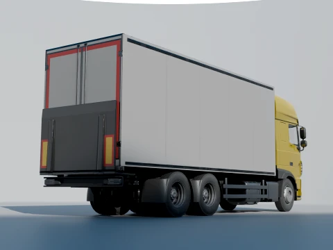 Daf XF low poly Low-poly 3D Model