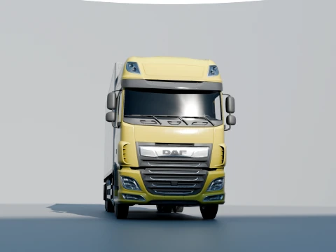 Daf XF low poly Low-poly 3D Model