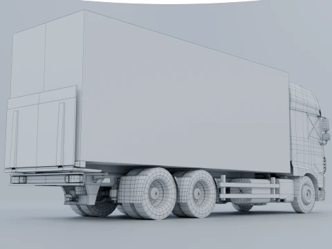 Daf XF low poly Low-poly 3D Model
