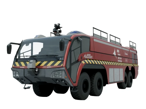 Iveco Magirus Superdragon X8 low poly 3D Model