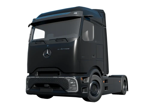 Mercedes eActros 600 low poly 3D Model