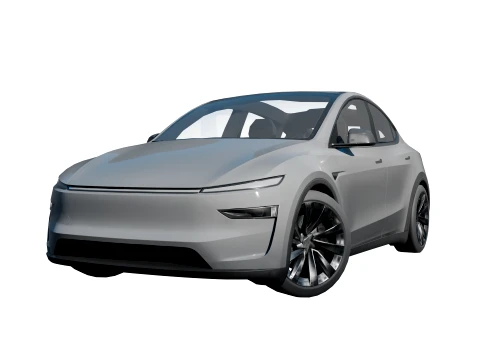 Tesla model Y 2025 low poly Model 3D