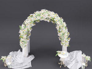 wedding arch 3D Model