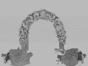 wedding arch 3D Model