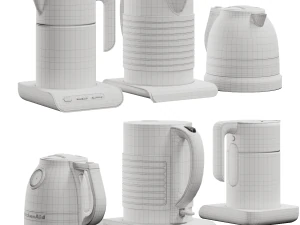 Teapots set 3D Model