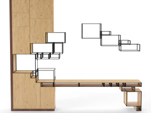 mesa de computador Modelo 3D