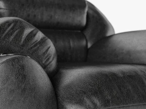 sof&aacute; de couro Modelo 3D