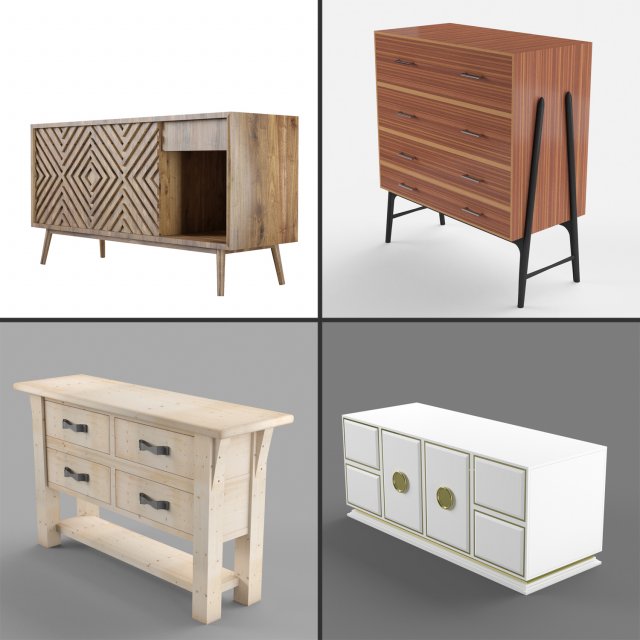drawer 3D Model .c4d .max .obj .3ds .fbx .stl .blend 