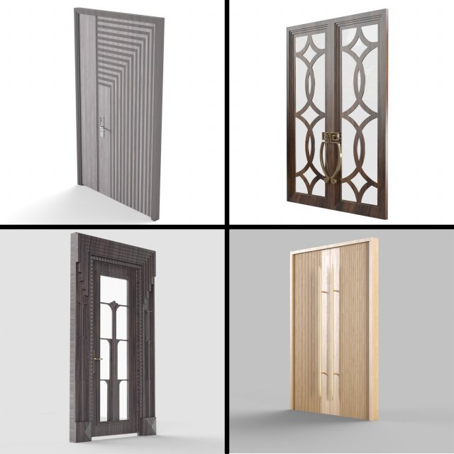 door 3D Model .c4d .max .obj .3ds .fbx .stl .blend 
