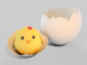 курица 3D Модель