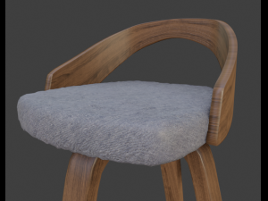 modern chair 3D मॉडल