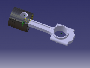 piston and bielle assembly Modello di stampa 3D