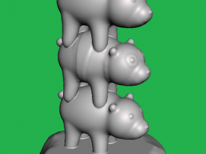 we bare bears model for 3d print 3D Baskı Modeli
