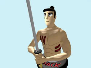 jack samurai untuk pencetakan 3d Model Cetak 3D